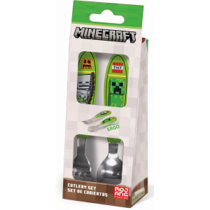 Minecraft metalen bestekset - 2 stuks